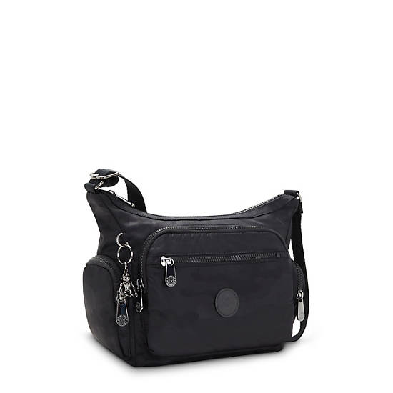 Kipling Gabbie Small Crossbody Bags Black Camo Embossed | CA 1139EB